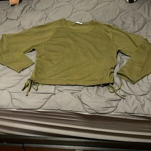 Green longsleeve top